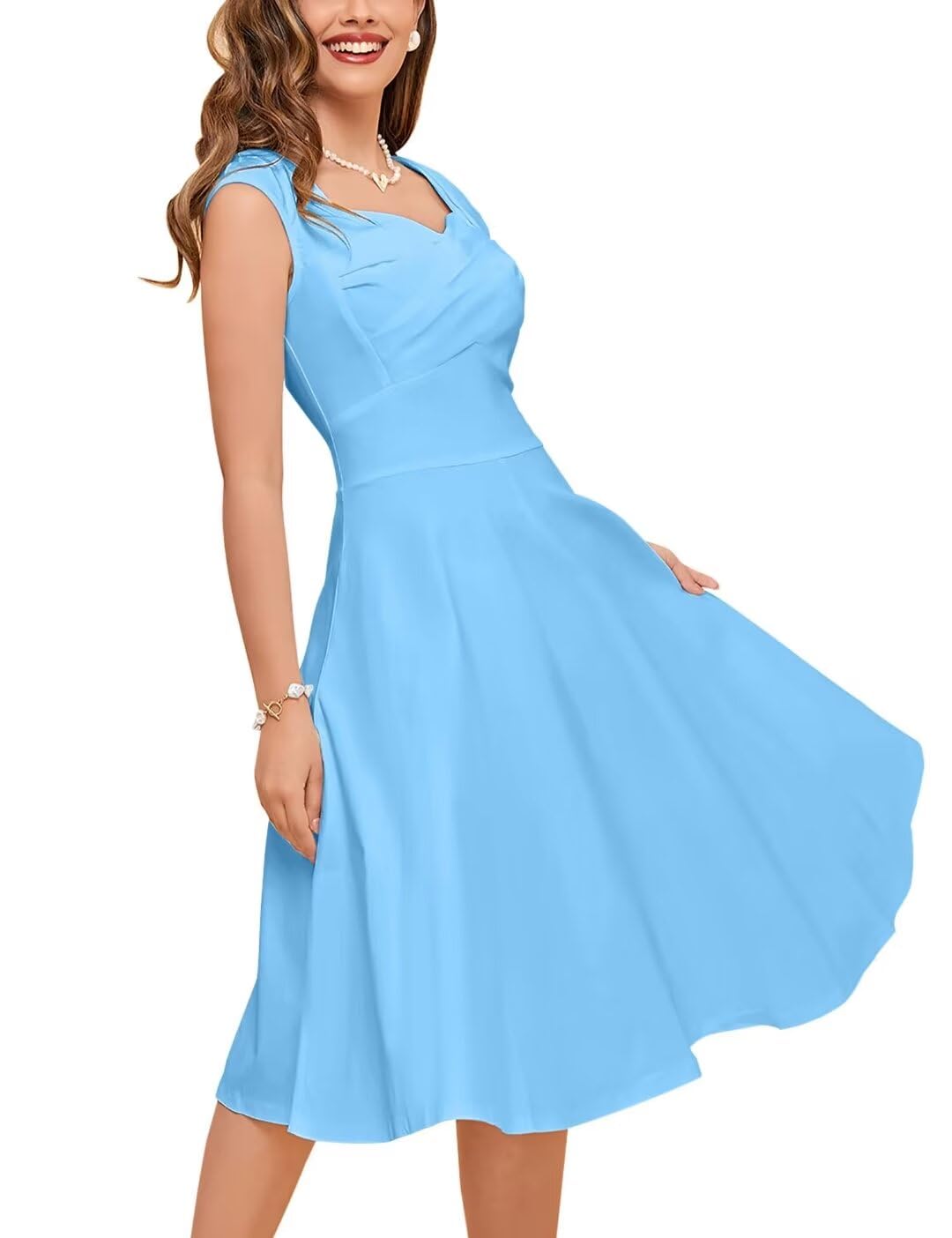 slim fit dress slacks Ladivine CR879 Long Prom Dress Silver Nude / 6 main image 1
