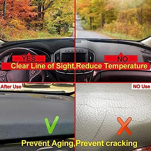 STAZKO Auto Tappetino Copri Cruscotto,per Peugeot