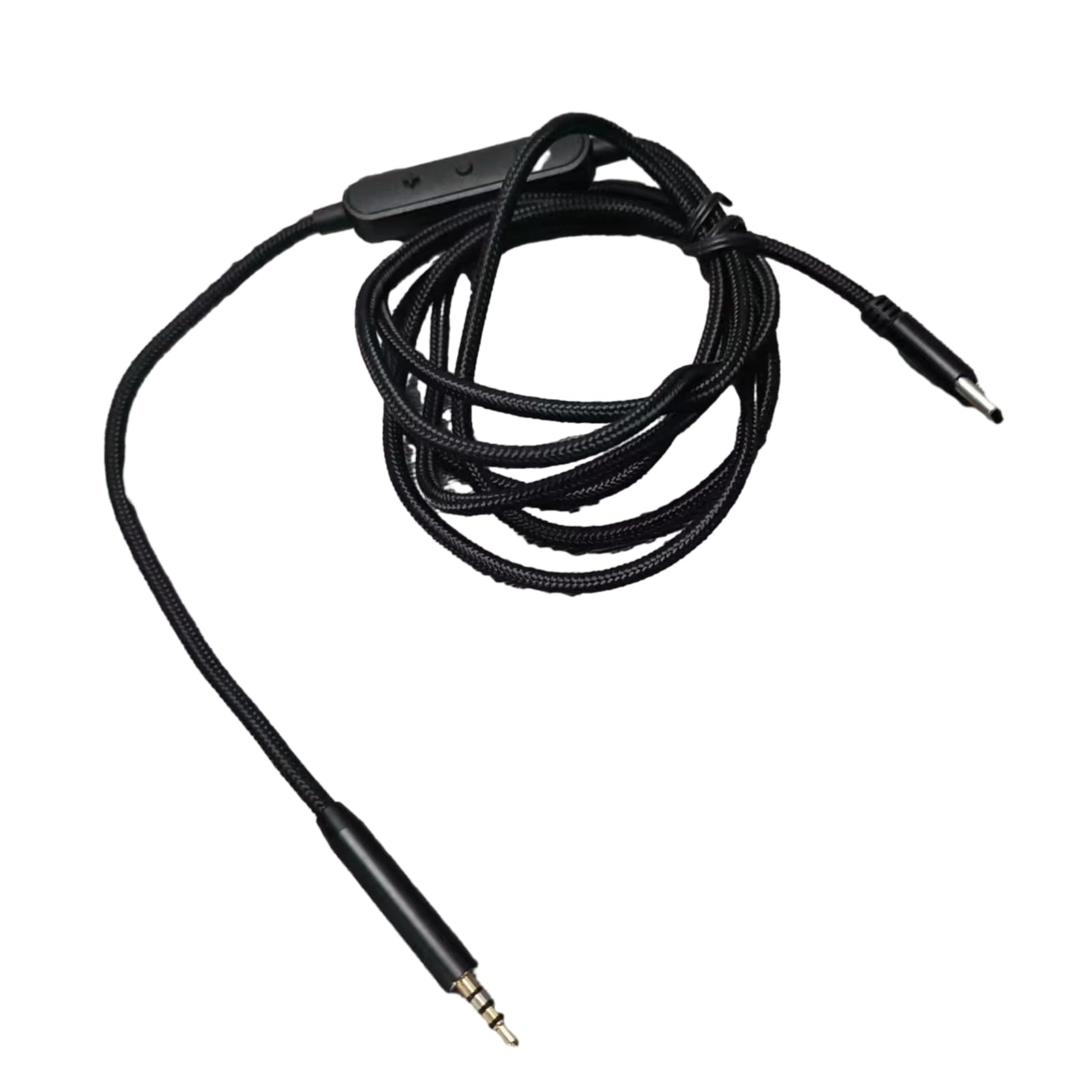 Cavo da USB C (tipo C) a maschio da 2,5 mm per cuffie QC25 QC35II QC35 QC45, filo intrecciato in nylon, facile da collegare e giocare