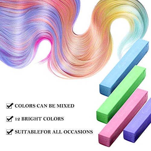 image for BUOCEANS Official Hair Chalk,Hair Chalk Pens,Temporary Hair Chalk Set,