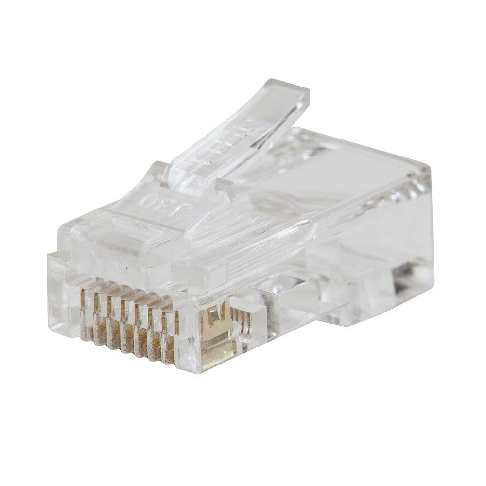 Klein Tools Pass-Through Data Plug, Modular Plug for RJ45 CAT6, Pass Through Connectors 200-Pack, VDV826-763