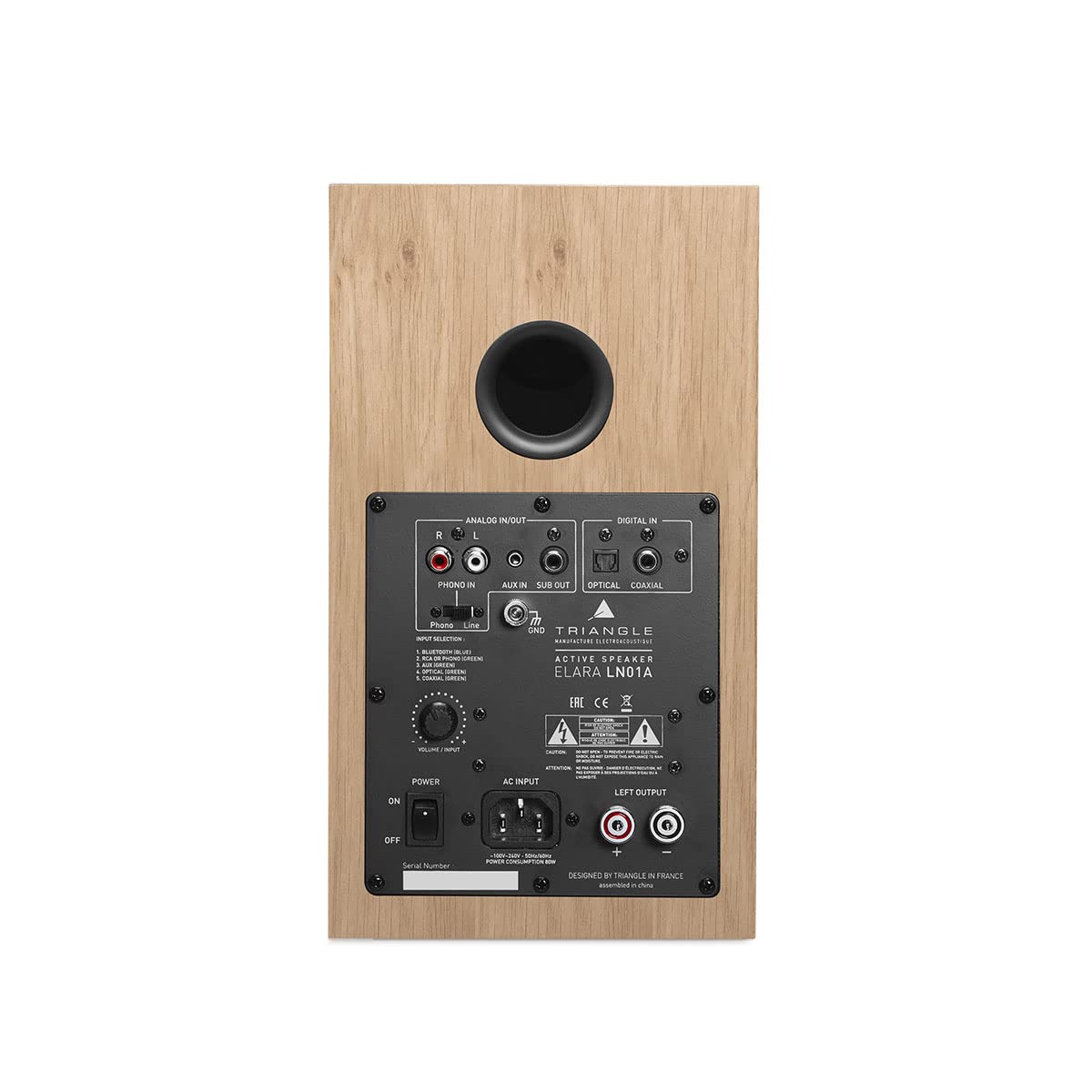 TRIANGLE LN01A アクティブスピーカー　ライトオーク アクティブスピーカー ペア ライトオーク LN01ALIGHTOAK [Bluetooth