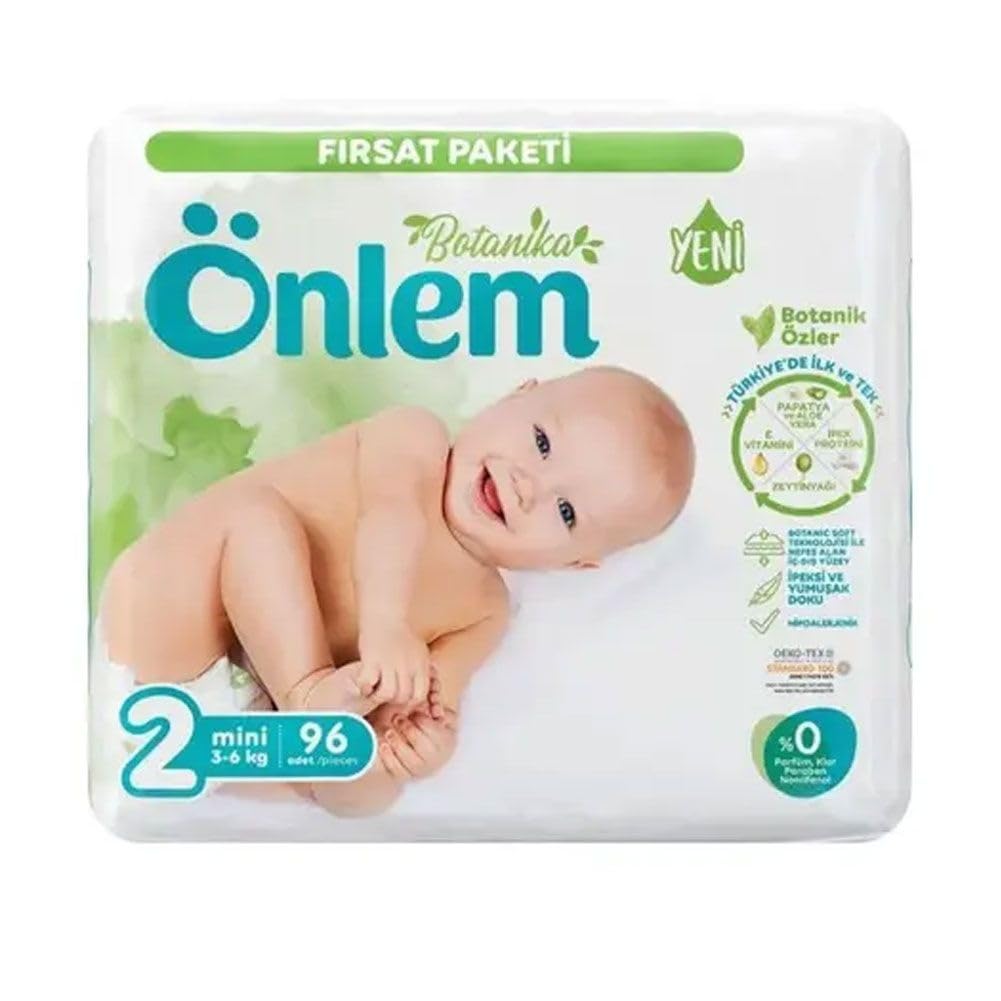 Önlem Botanika Bebek Bezi Fırsat Paketi Mini 96 Adet