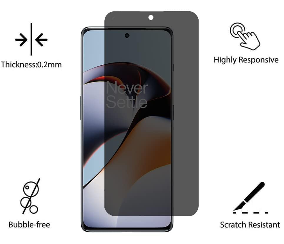 Image of ZARALA Privacy Hydrogel Screen Protector for Vivo X90 Pro Anti-Spy Flexible TPU Private Protective Film, Anti-Scratch Anti-Peeping Ultra-Thin Soft Hydrogel Protective Film