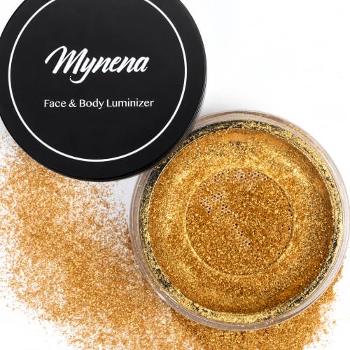 Mynena Gold Hydrating Loose Powder Highlighter - Shimmer Face & Body