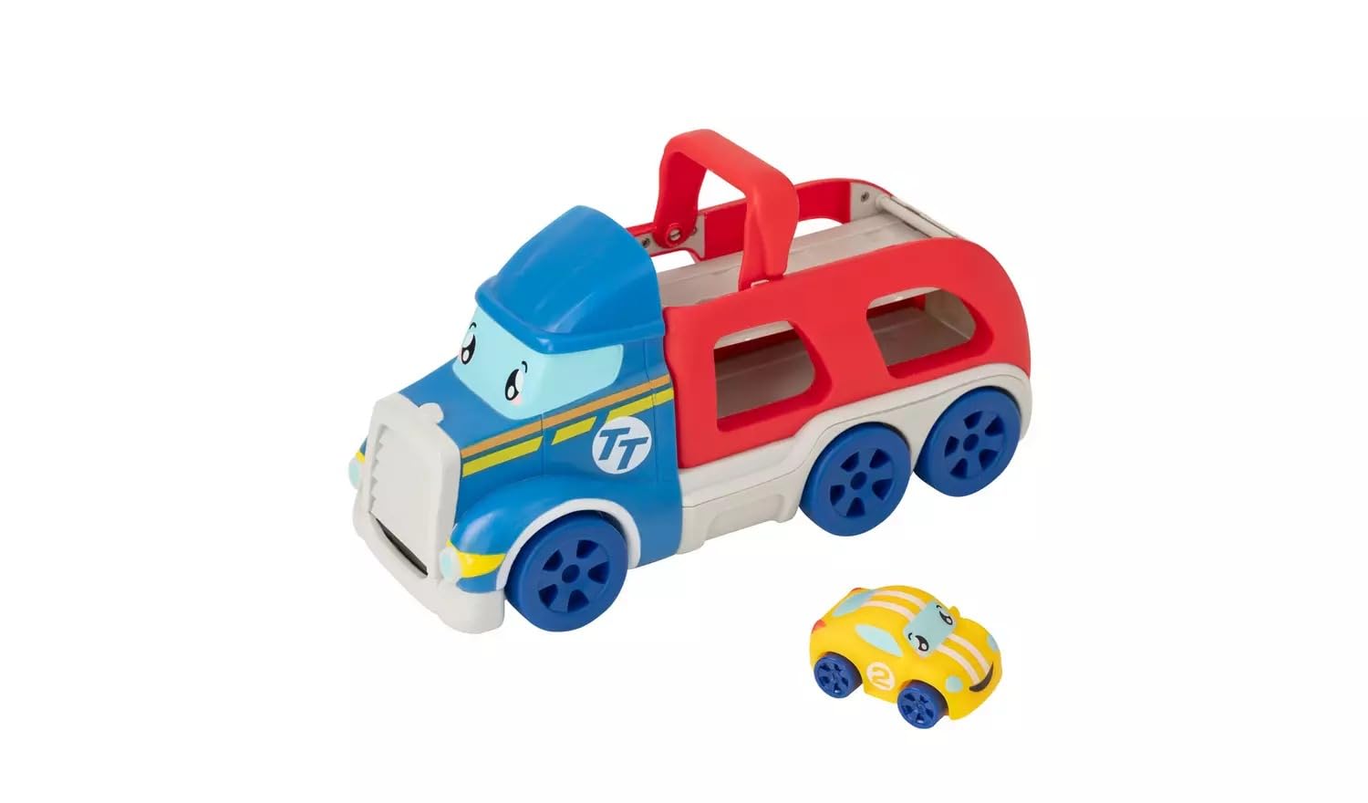 JAYOGLA Chad Valley Transporter Free-Wheeling Car Made From Soft, Brightly Coloured Plastic, It's Super Safe And Lots Of Fn