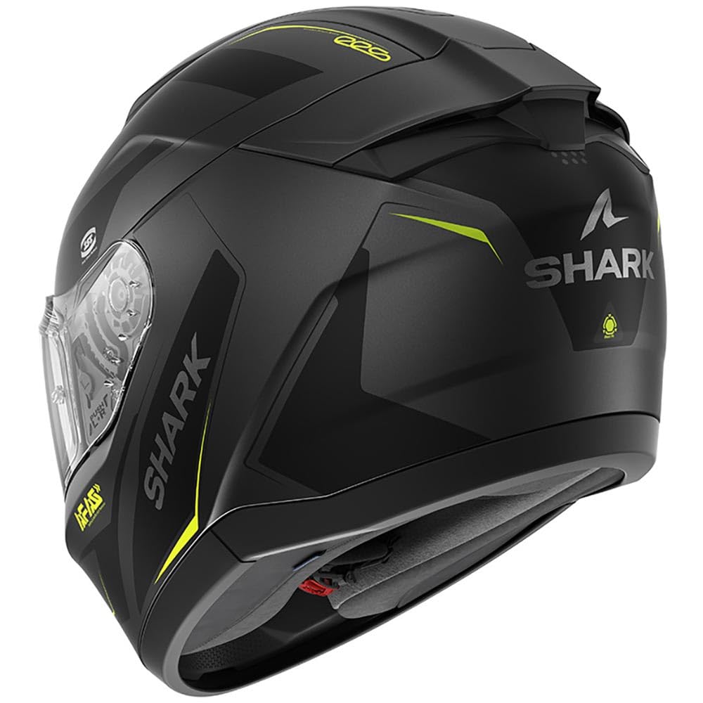 Shark, Casque Moto Intégral RIDILL 2 MEKARIUM Anthracite Yellow AAY, S