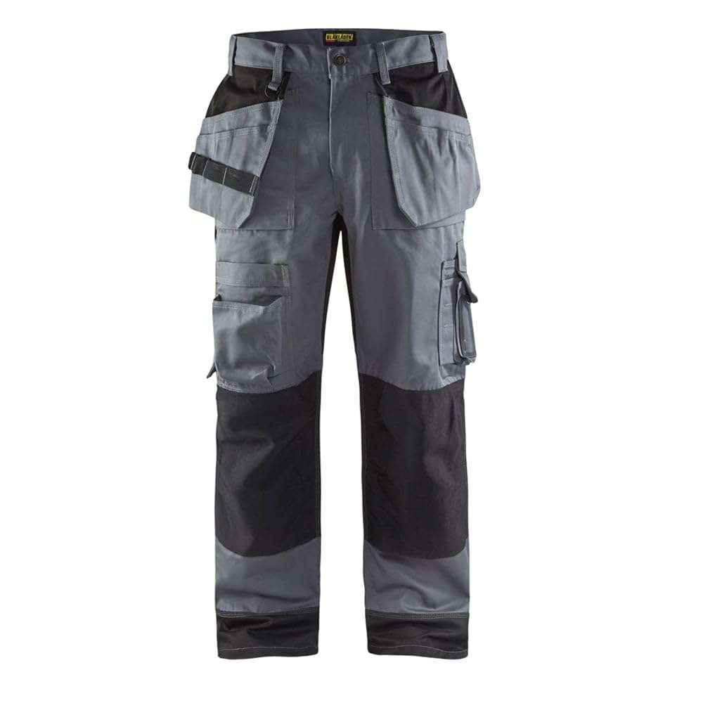 Blåkläder 1504 Pantaloni Da Lavoro Multi Funzione, Colore Grigio/Nero, Taglia 54