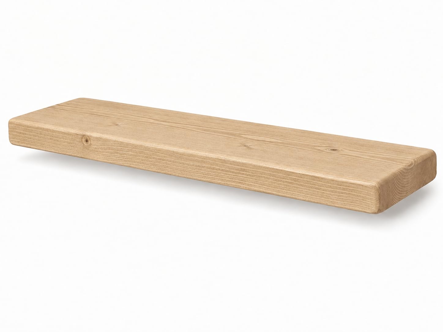 Artefizio Mensola a Muro in Legno Naturale, Scaffale Sospeso 11 Colori | Mensola sospesa in legno naturale, ideale per arredare bagno, cucina, camera, soggiorno e ufficio
