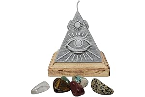 Pyramid Candle with Crystals: A Mystical Gift for Christmas