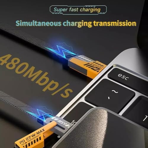 Image of 4 in 1 Braided Fast Charging Cable 65W |Nylon Braided Charger Cable | USB-Lightning,USB-C,C-to-C & Lightning-to-C |Multi Charging Cable Compatible with iPhone,iPads,Tablets,MacBooks & Android Devices