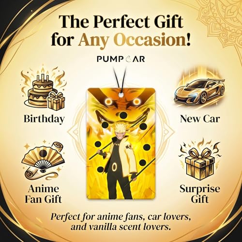 Image of PumpCar 2 pieces ninja double-sided hanging Japanese anime vanilla car air freshener Cool anime hanging air fresheners for rearview mirror Car Interior Accessories Household gifts