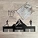 FranJohnsonHouse Personalized Mountain Running Medal Holder with Custom Name - Race Bib Metal Hanger - Display Rack for Awards, Athlete Race Numbers - Male or Female