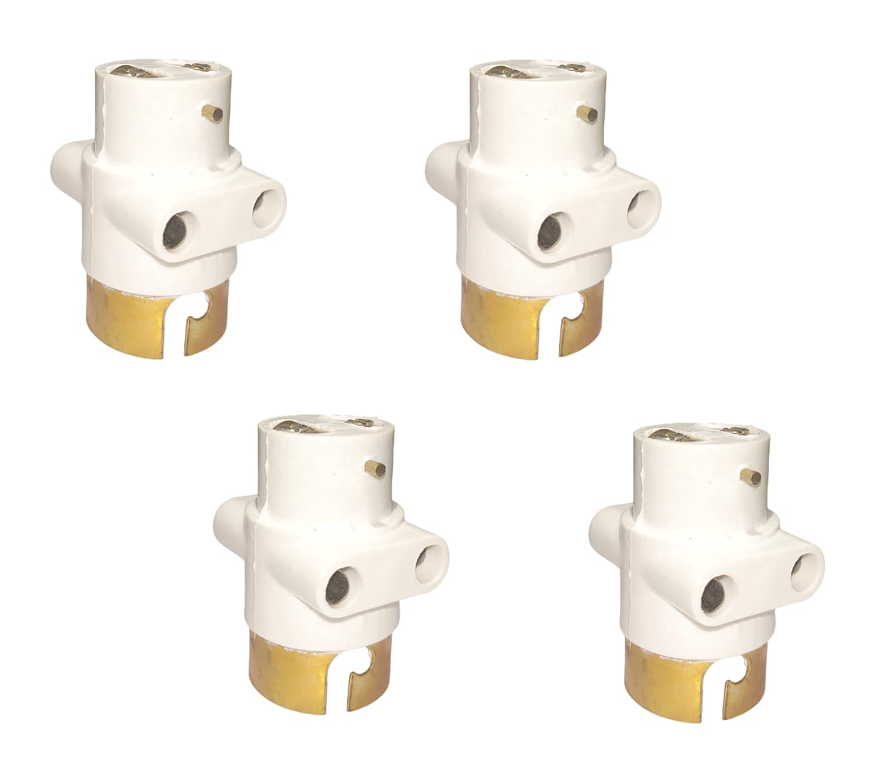 RSR Multi Parallel Adapter and Multi Pendant Adapter with Light Bulb and Plug Socket, 2 pin Holder Brass Connector, Lightweight & Easy to Carry (Pack of 4)-image-45