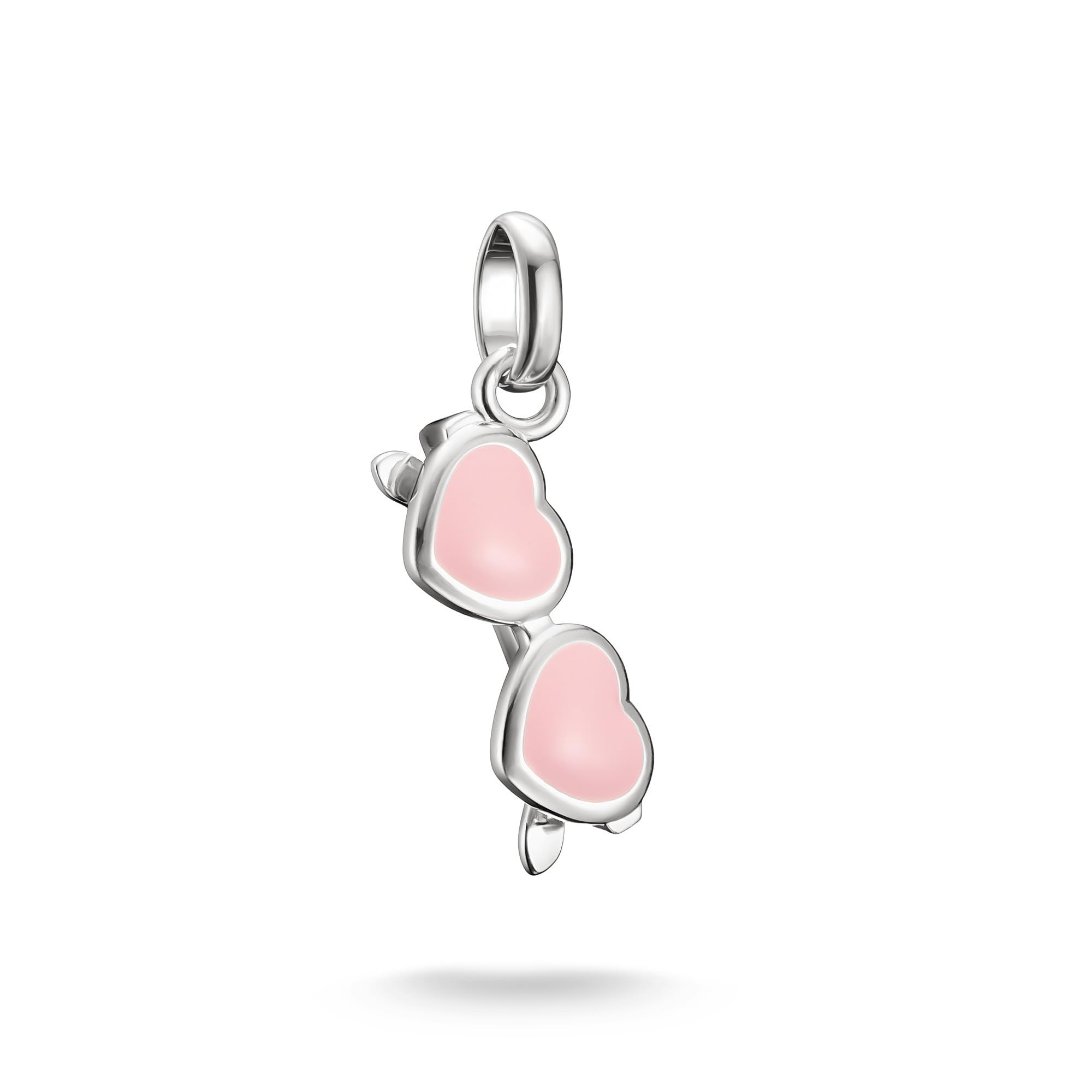 Thomas Sabo Charm Club Women's Pink/Silver Cold Enamel Charm | Acotis - Sterling / Cold Enamel