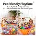 STARBOLO Cute Kids Ball Pit Pool Play Tent, Toy Ball Play Pool Foldable Play Tent for Kids Girls Boys Indoor and Outdoor, Balls Not Included.