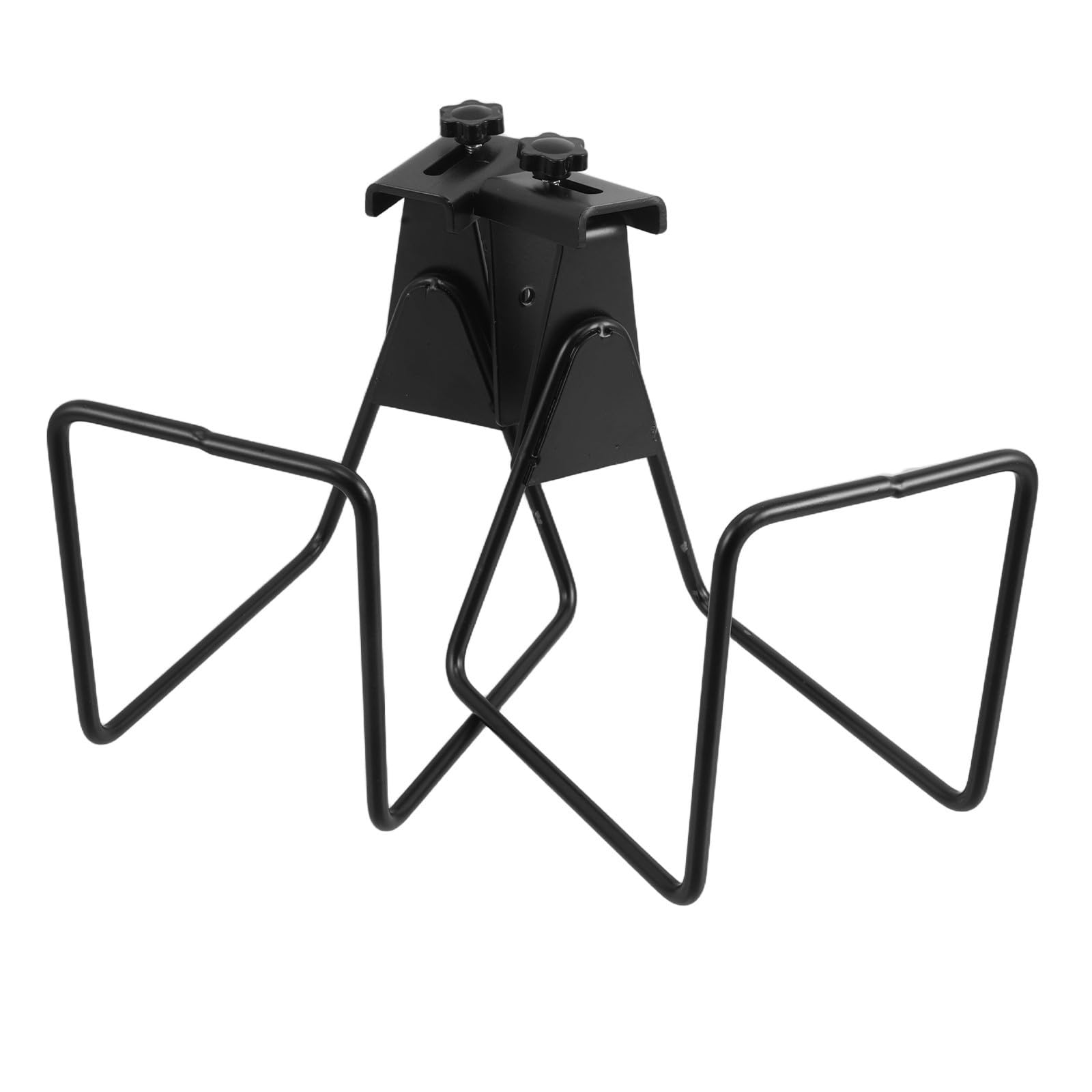 2 Pezzi Supporto per Tubo da Giardino da Parete in Metallo Nero