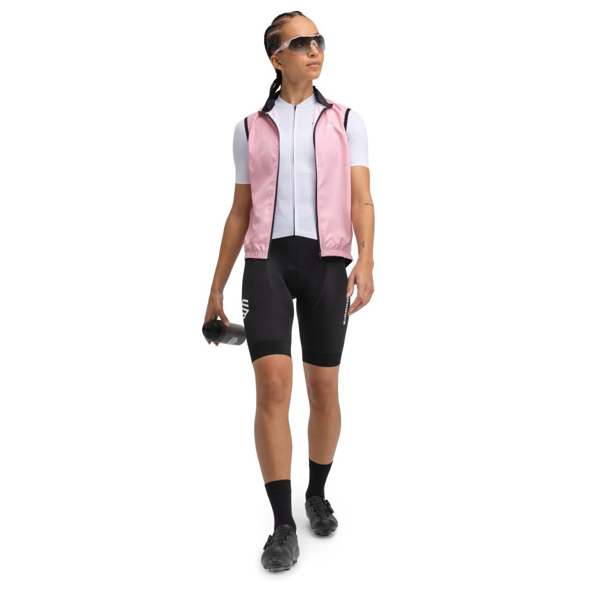 SIROKO - Chaleco Cortavientos de Ciclismo para Mujer V1-W Berthel - XL - Rosa