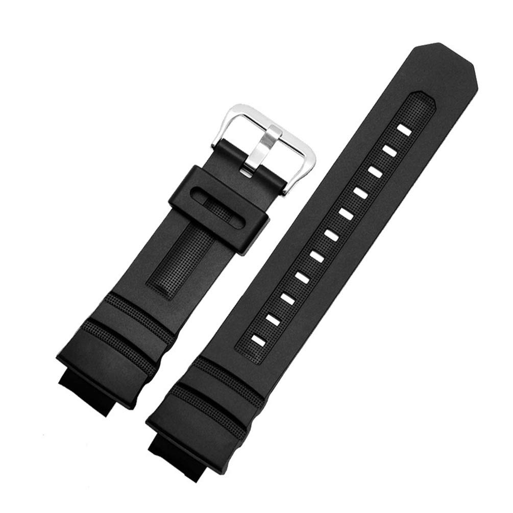 [Arashen] 腕時計ラバー ベルト 互換品 AW-590 AW-591 AWG-100BR AWG-100 AWG-101 AWG-M100 AWR-M100用バンド