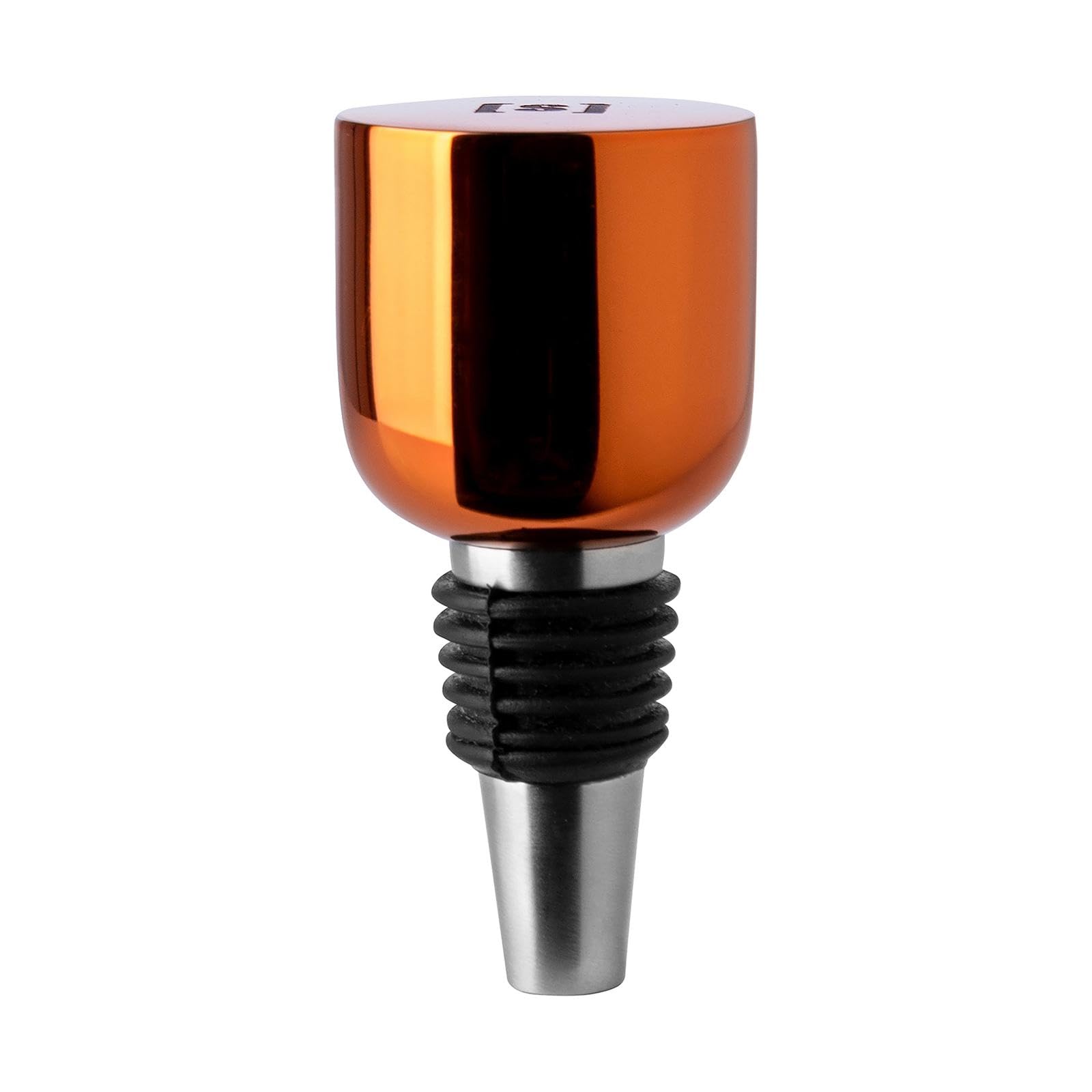 Fink Flaschenstopfen 9 cm orange glänzend lackierter Flaschenverschluss