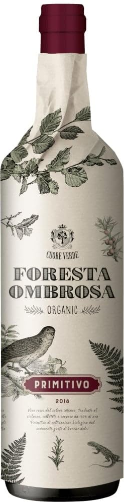 Foresta Ombrosa Puglia IGT Cuore Verde Rotwein 9 x 0,75l VINELLO - 9 x Weinpaket inkl. kostenlosem VINELLO.weinausgießer