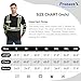 ProtectX High Visibility Long Sleeve Shirts Reflective Hi Vis Safety Shirt for Men Class 2 Construction Shirt 1 Pack Black Long X-Large