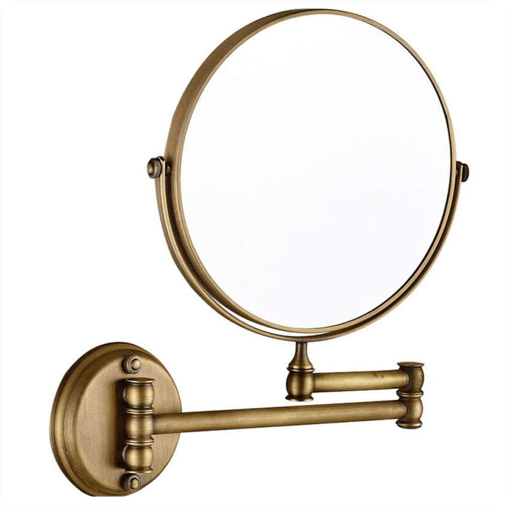Miroir de salle de bain mural double face 3X pour maquillage précis