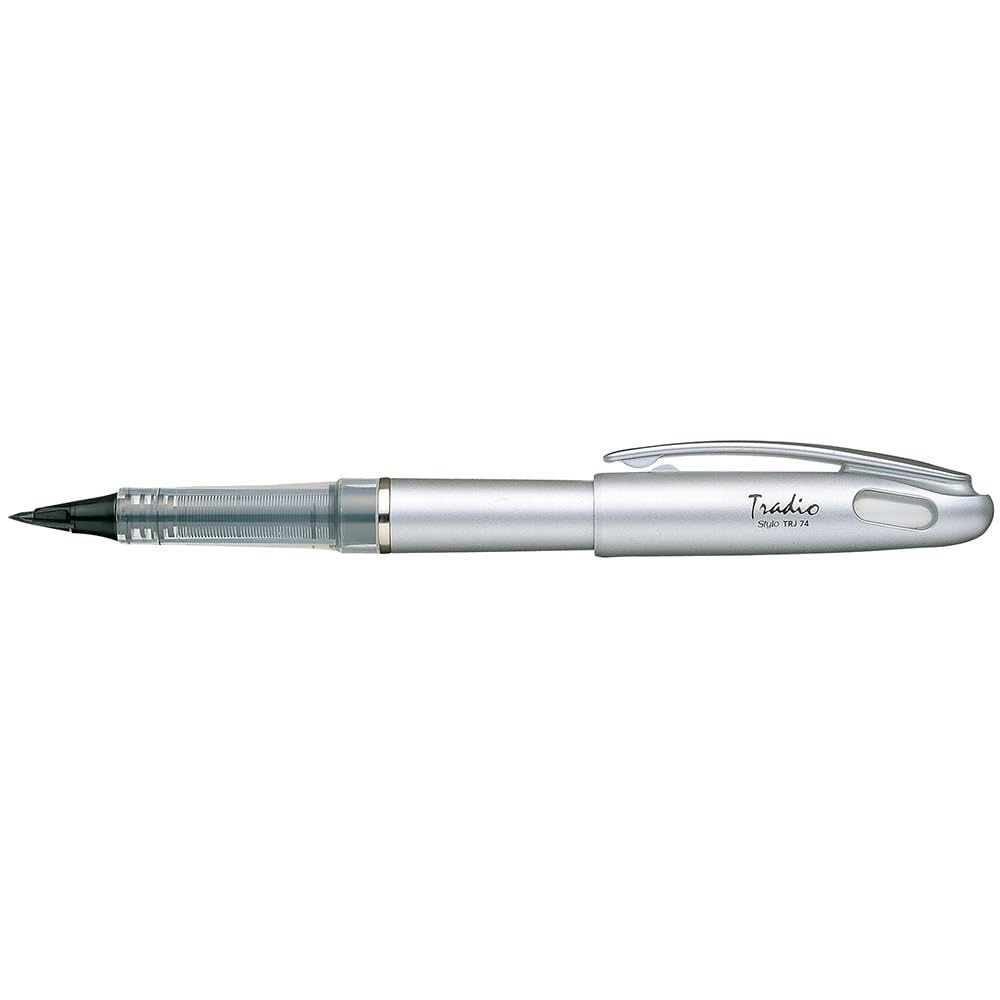 Amazon | ぺんてる トラディオ プラマン シルバー軸 TRJ74