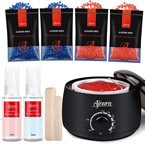Ajoura Waxing Kit - Wax Warmer Kit for Brazilian Sensitive Skin...