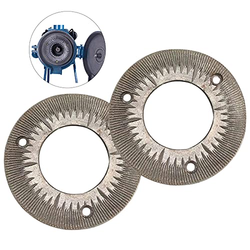 Image of 2PCS Grinding Sheets for 3000W 110V Electric Grain Mill Heavy Duty Commercial Grain Grinder Machine Feed Grain Mills Grain Dry Feed Flour Mills Cereals Grinder Rice Corn Grain Coffee Wheat with Funnel