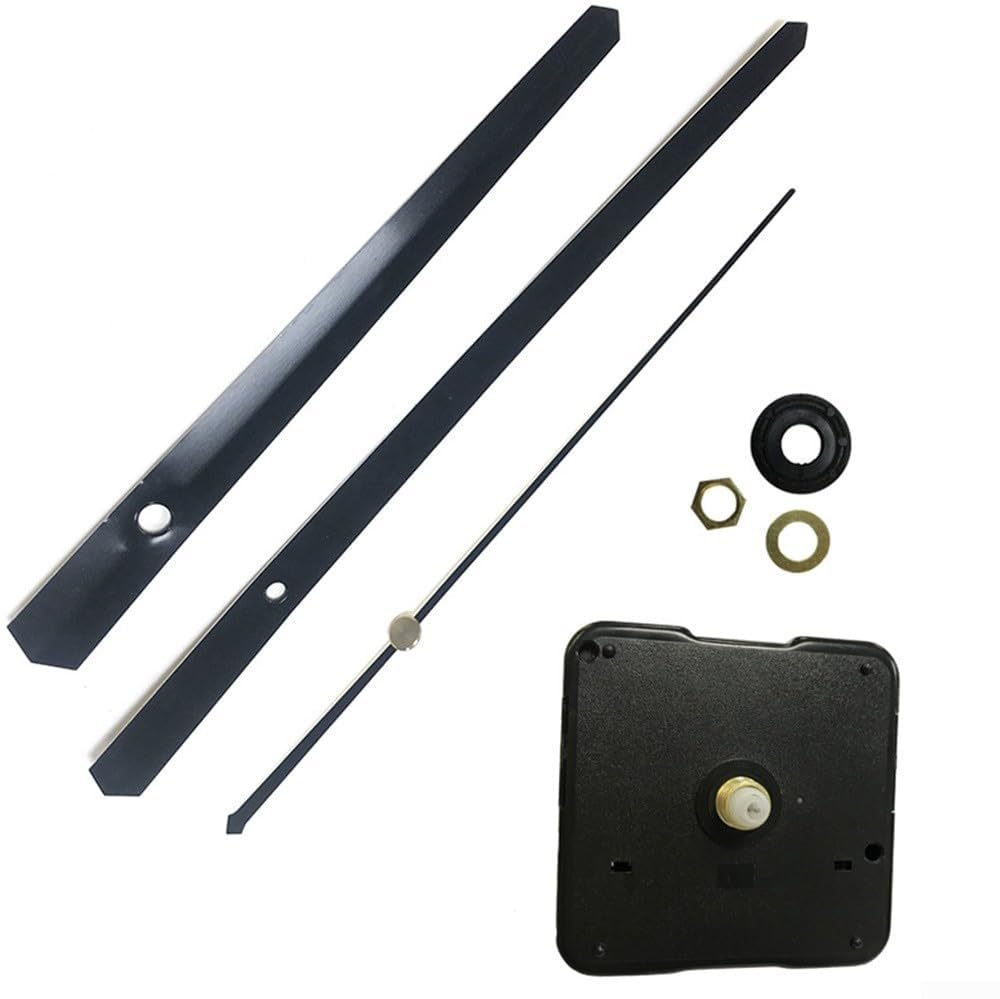 Tools Uhrwerk-Set für große Wanduhren, wichtige Teile für eine einfache Montage (schwarz)