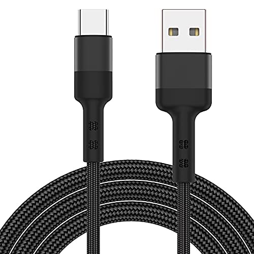 USB Type C Charger Cable 6.6ft Fast Charger Cord Compatible/Replacement for Skullcandy Crusher Evo, Indy Evo, Sesh Evo, Indy ANC, Crusher ANC Headphones, Braided Type-C Charging Cord (Black)