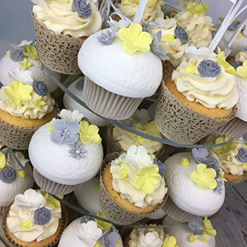 Anyana Long Rose Garland Bead Line Flower Vine Silicone Border Mould Cake Fondant Gum Paste Mold For Sugar Paste Wedding Party Cupcake Decorating Topper Decoration Sugarcraft Decor Set Of 2 #TOP3