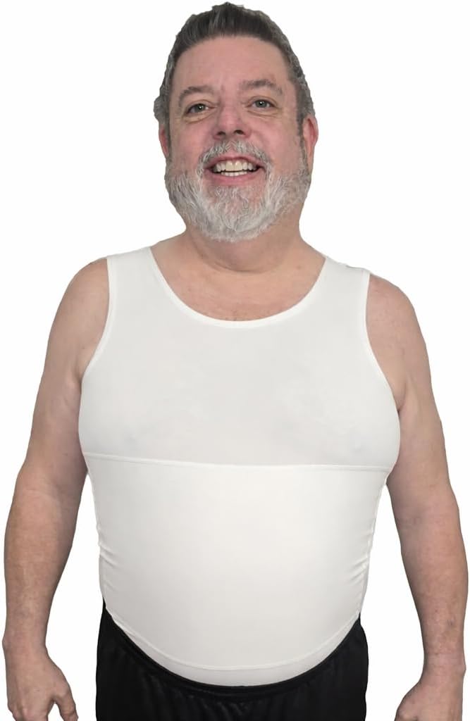The Natural Posture Men's Ultra Slimming Shirt - Sleeveless Chest and Tummy Control Undershirt