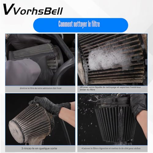 Filtre à air haute performance lavable réutilisable universel
