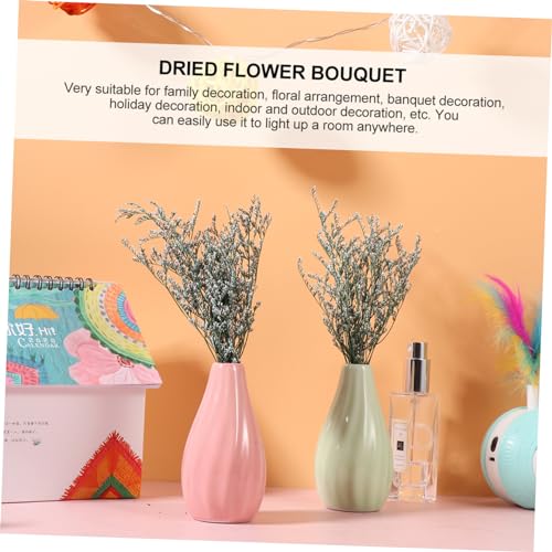 Ramo de flores secas Babysbreath para decoración miniatura 7