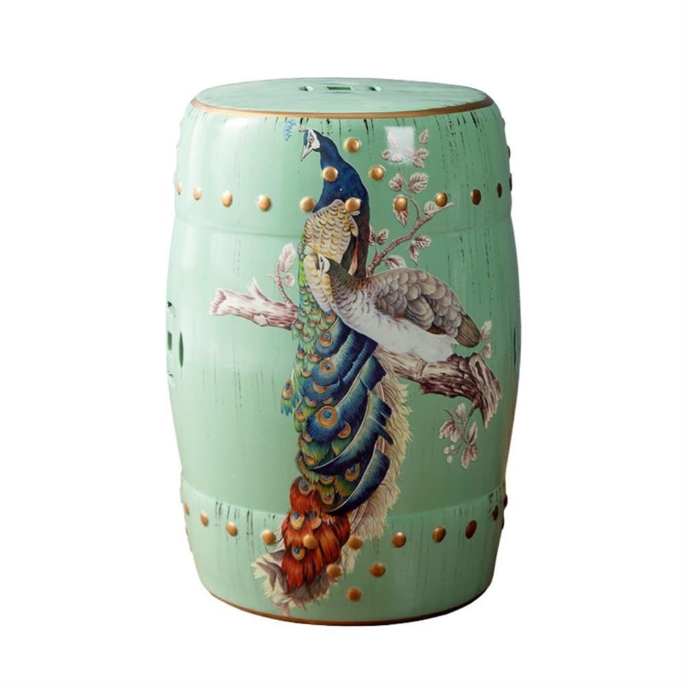 Retro Ceramica Seduto Piers, Fiori e Uccelli in Ceramica Sgabelli, Soggiorno in Ceramica Aiuole, Cremagliere di fiori, Arredamento per la casa, Nuovo stile cinese di ceramica Drum sgabelli