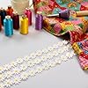 100PCS Yellow Daisy Lace Trim, Handmade Embroidered Flower, Sewing Supplies, DIY Craft Trim and Arts, Craft Embellishments #2