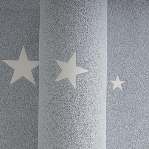 A.S. Création Vliestapete Day & Night glow in the dark Tapete leuchtet im Dunkeln 10,05 m x 0,53 m grau Made in Germany 324403 32440-3