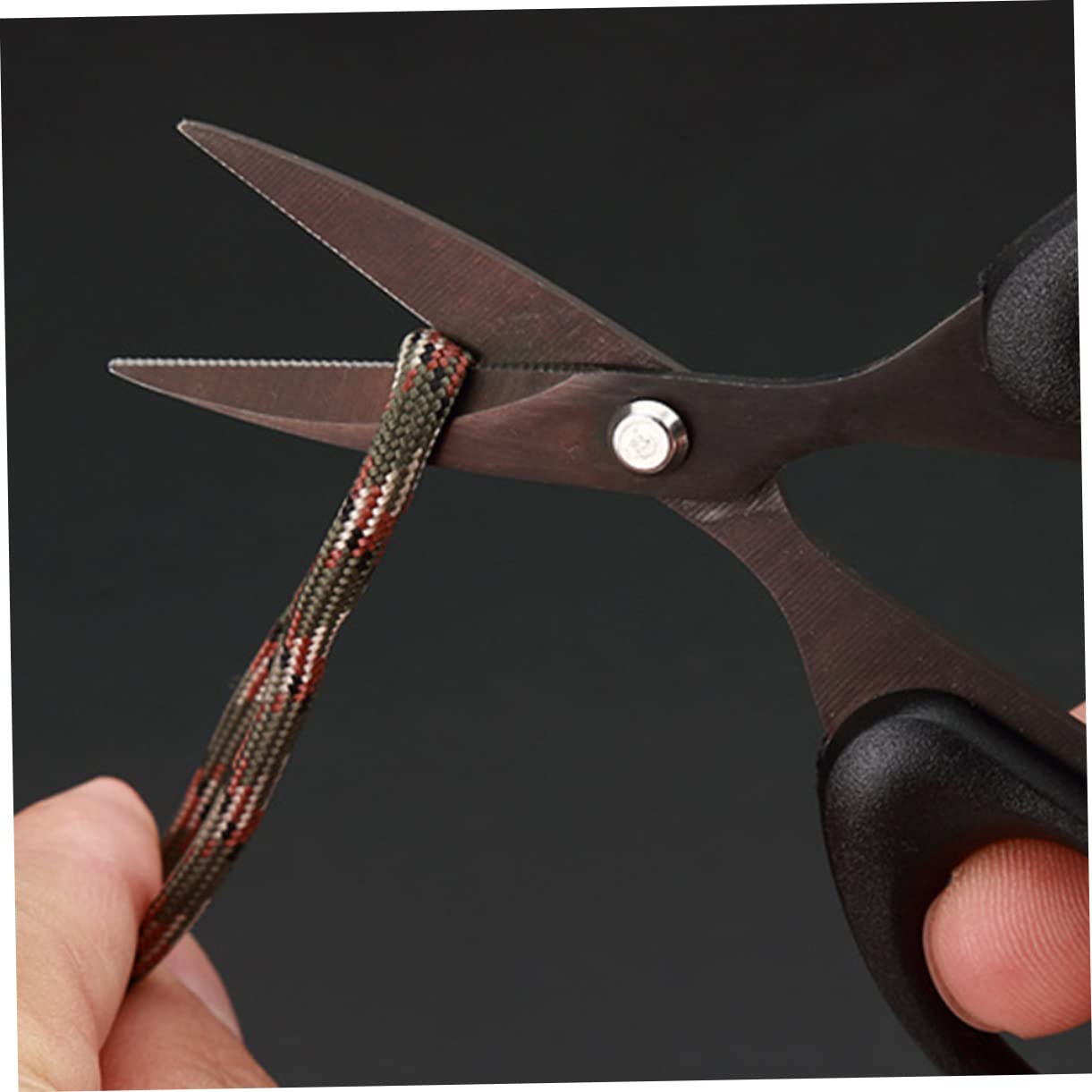 YARNOW 5 Pièces Ciseaux à Fil de pêche Fil de pêche tressé Ciseaux portatifs cisaille de pêche réutilisable PE à appâts Petit Coupe- de pêche Caoutchouc