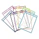 XLKJ 10 Stück Dry Erase Taschen, Reusable Dry Erase Pockets, Trocken Abwischbare Taschen Wiederverwendbar für Schul, Büro, Haushalts- und Schulbedarf Bunte 25,5 x 35,5 cm