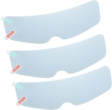 3pcs 9.65"x2.87" Anti Fog Film for Motorcycle Helmet Universal Anti Fog Shield Film Lens Sticker Durable Nano Coating Sticker Film Helmet Accessory Auto Replacement Parts