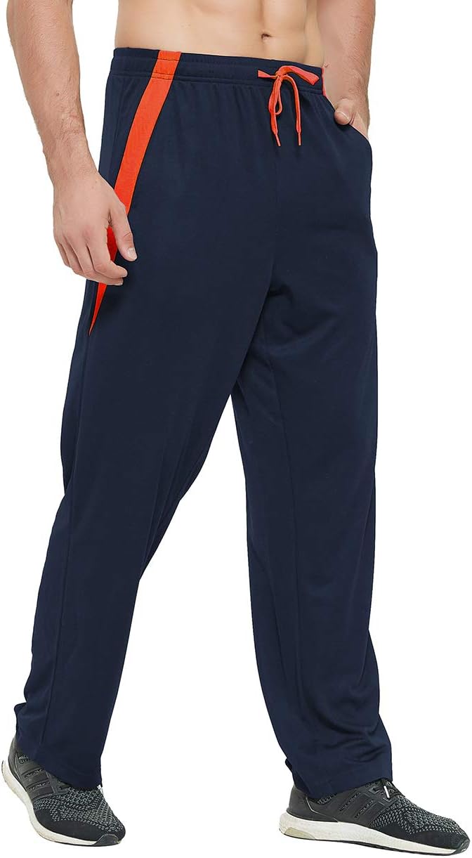 Men's Athletic Pant with Pockets Open Bottom Sweatpants for Men Workout, Exercise, Running - Image 5