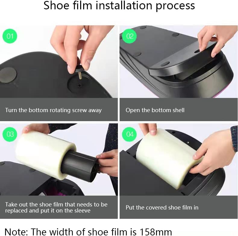 Miniatura 4 de Dispensador automático de cubiertas de zapatos, máquina de envolver zapatos, cubierta de zapatos desechable portátil para casa, oficina, hospital,