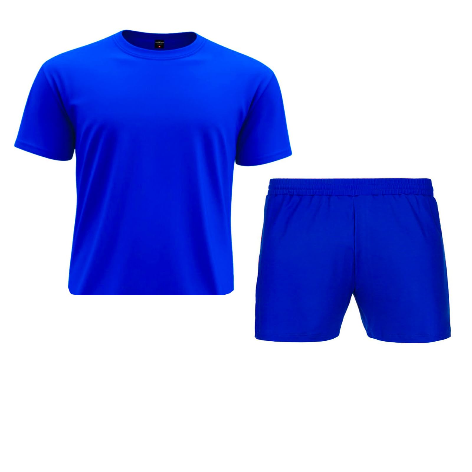 Pardofelis Trikot Fußball-Jugend-Set, Fußball-Trikot mit T-Shirt, Shorts, Socken und Schienbeinschoner (Rot-Blau, 28)