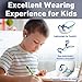Mehomeli Kids Headphones, Bluetooth 5.2 Air Conduction Open Ear Headphones, 85dB Volume Limiting, Stereo Sound with Mic, IPX5 Waterproof, 20H Playtime, Perfect for School and Outdoor Activities-Blue