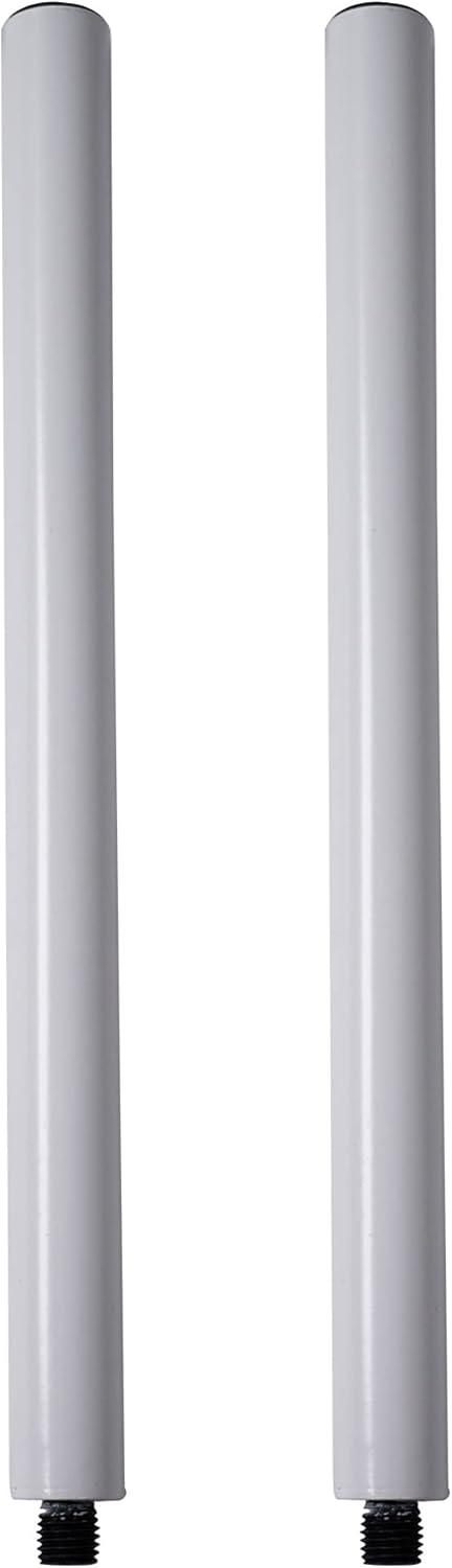 Sound Town 2-Pack 20" Subwoofer/Speaker Extender Poles with M20 Threaded Lower End and 35mm Adapter, 110 LB Load Capacity, Black (STSD-ADM20B-PAIR)