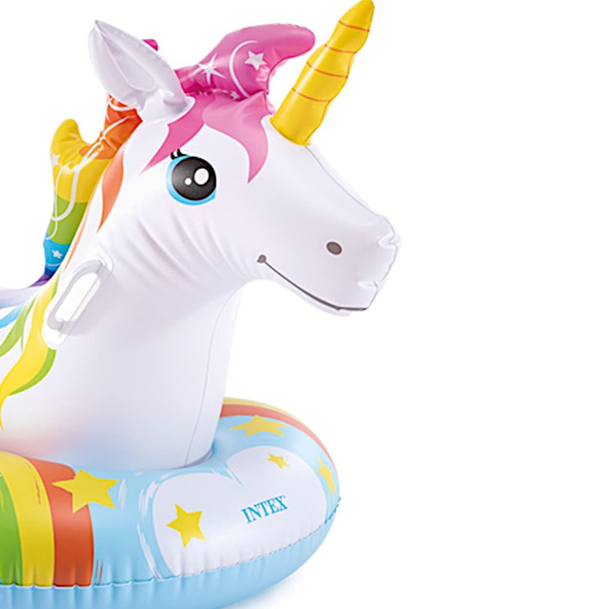 KidsZeeNie® Ride-On Air Inflatable Swimming Pool Float| Children Safety Rider Tube Float for Water Fun |Floater Raft Lounger Pool Mattress for Kids & Adults with Handles (Age 3+) (Magical Unicorn) 3