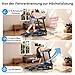 Advamsoler Laufband Für Zuhause Klappbar mit Automatischer Neigung, Walking Pad 14KM/H, Laufband mit 3,0-PS-Motor, 12 Voreingestellte Programme und Fitness App, Fitnessgeräte Belastung 160Kg
