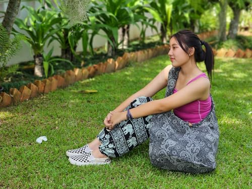 BTP! Thai Cotton Hippie Hobo Sling Crossbody Bag eco Friendly Shopping bag Paisley Print Large3